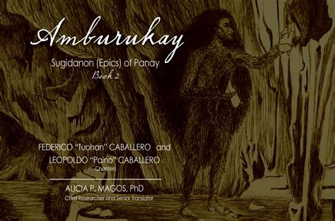 amburukay|Summary of the Sugidanon (Epics) of Central Panay .